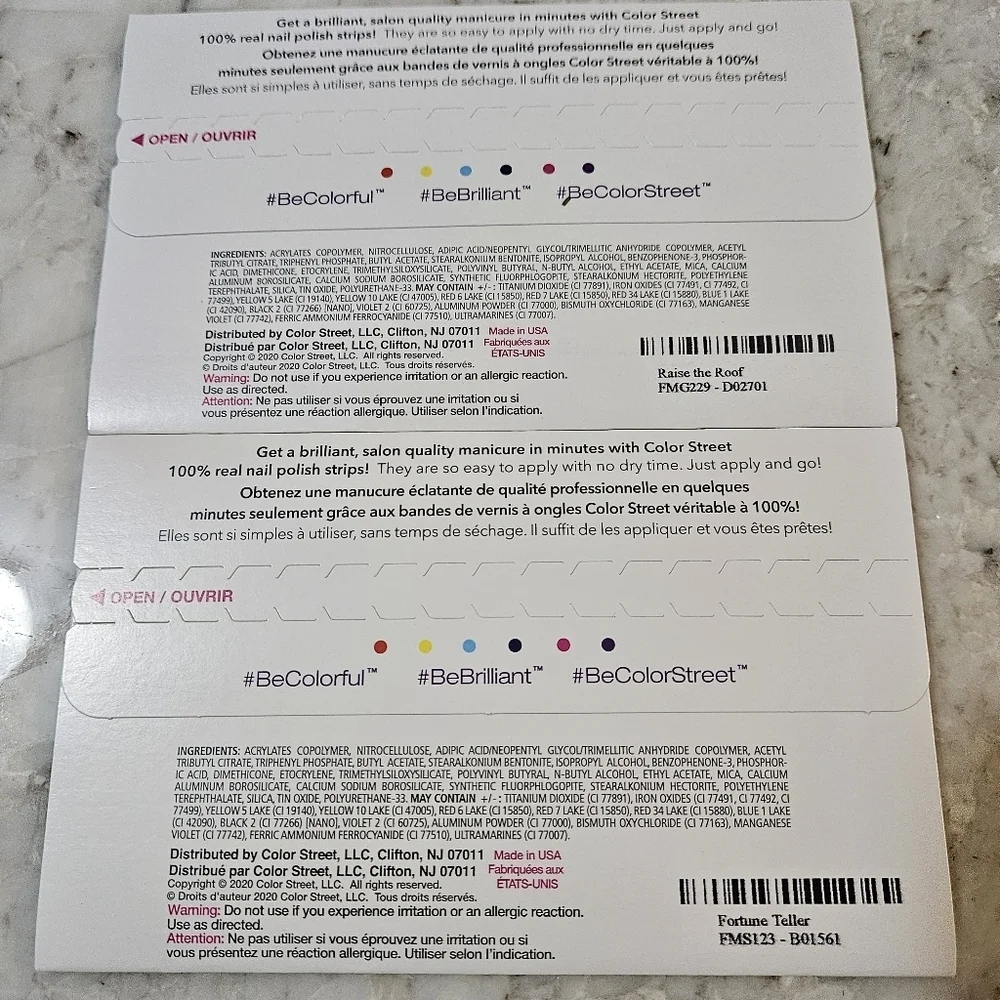 Color Street Nail Polish Strips - 2 Sets - Raise The Roof & Fortune Teller - Picture 2 of 2